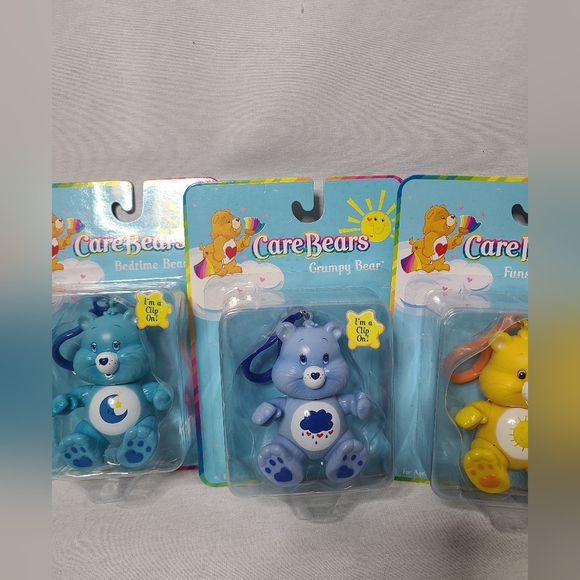 Care Bears- 2002 Clip On Poseable Keychain lot 5 includes NIB - Picture 4 of 9